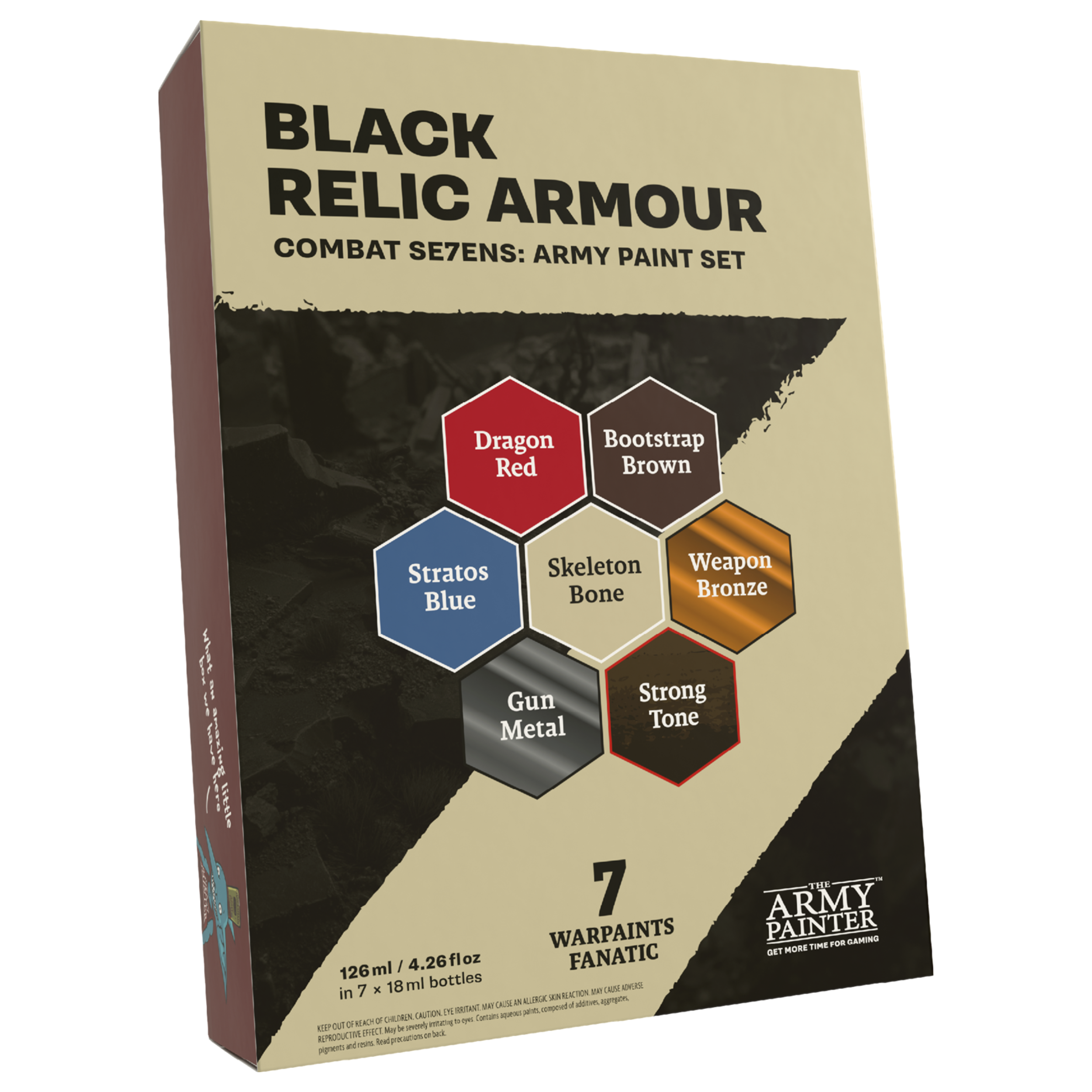 Combat Se7ens Black Relic Armour Paint Set
